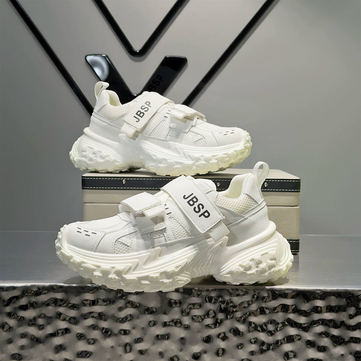 Men's Platform Breathable Mesh Trendy Chunky Dad Sneakers 2026 Summer New