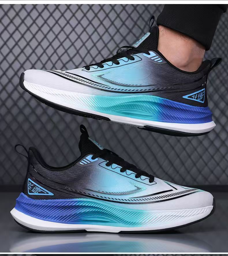 Spring men's fishnet breathable fashion outdoor trendy lightweight versatile running sports shoes - direct from the manufacturer