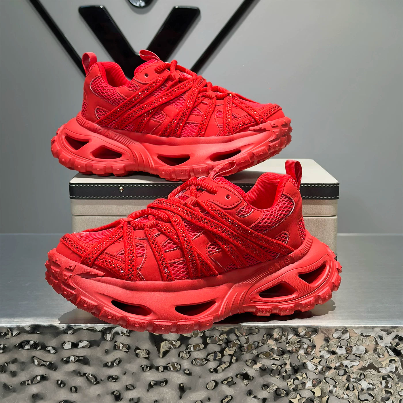 Men's Platform Trendy Chunky Dad Sneakers 2026 Summer New