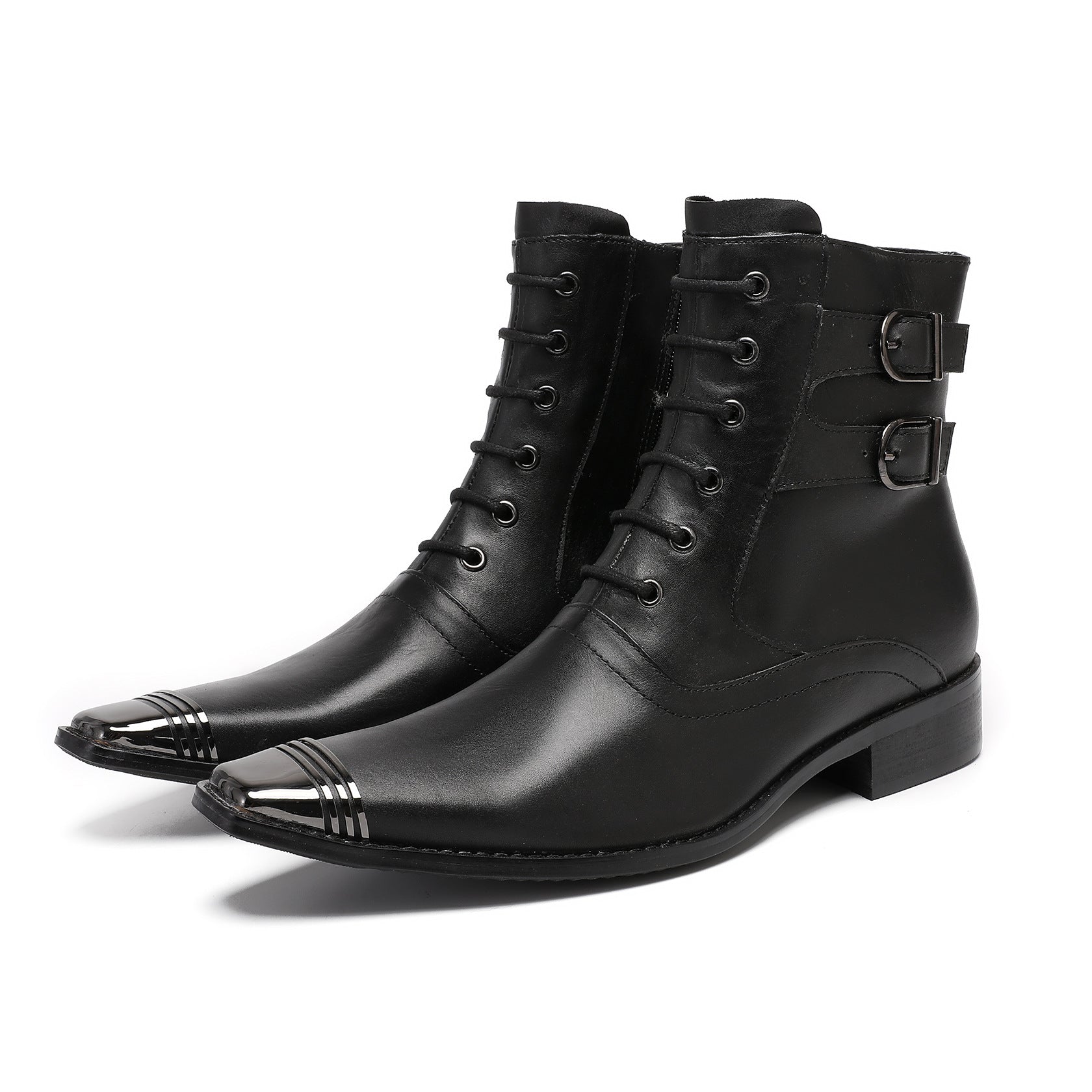 Men's Leather Chelsea Boots – Pointed Toe, Business