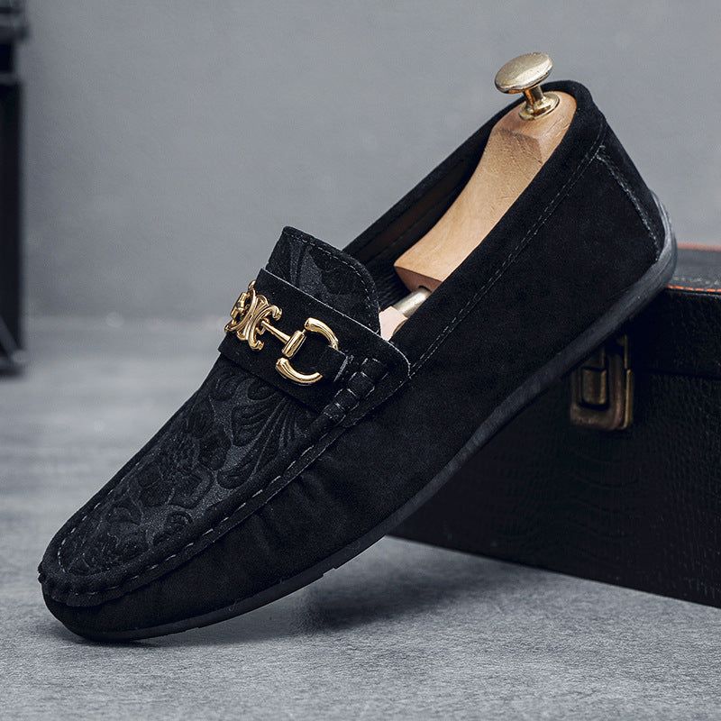 2024 autumn new men's loafers - european style fashion, trendy men's shoes, slip-on suede loafers 6
