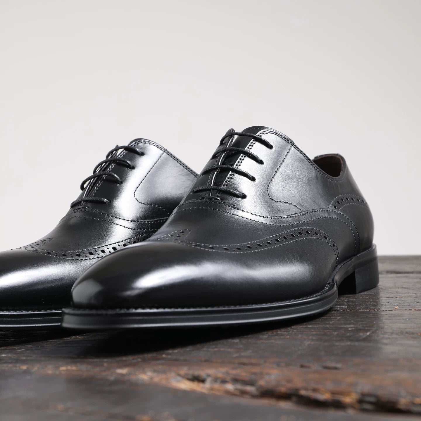 Men's Genuine Leather Oxford Shoes, Handmade, British Style