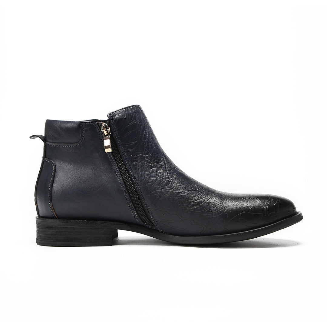 Men's Leather Chelsea Boots – Business, Handmade – Style 13