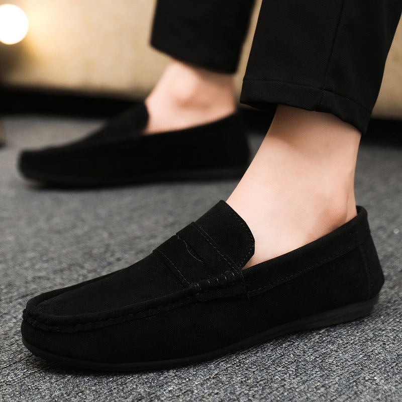 Spring and autumn social guy casual shoes trendy shoes Doudou shoes men lazy shoes cover feet and pedal men's shoes cross-border