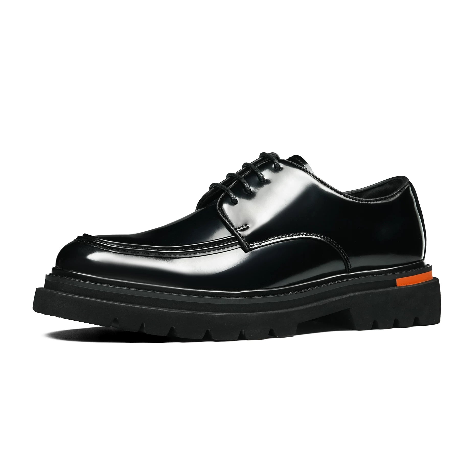 Men's Genuine Leather Derby Shoes, Height Increasing, Thick Sole