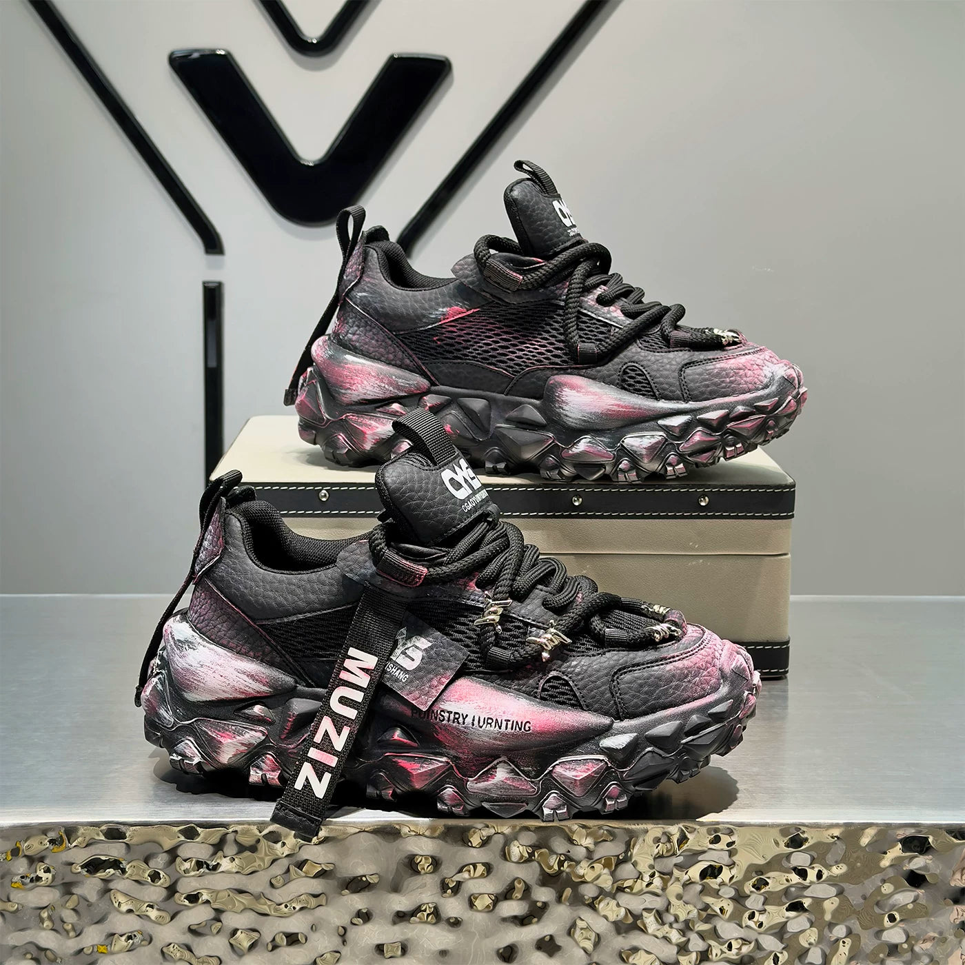 Men's Height-Increasing Retro Chunky Dad Sneakers 2026 Summer