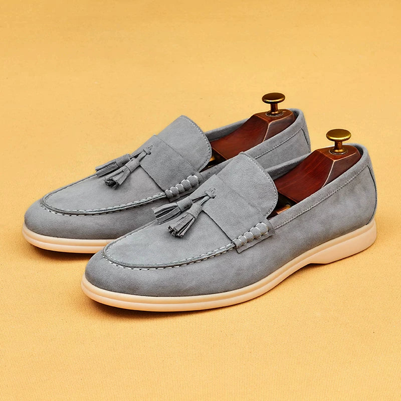 Men's Genuine Leather Loafers, Slip-On, Soft Sole