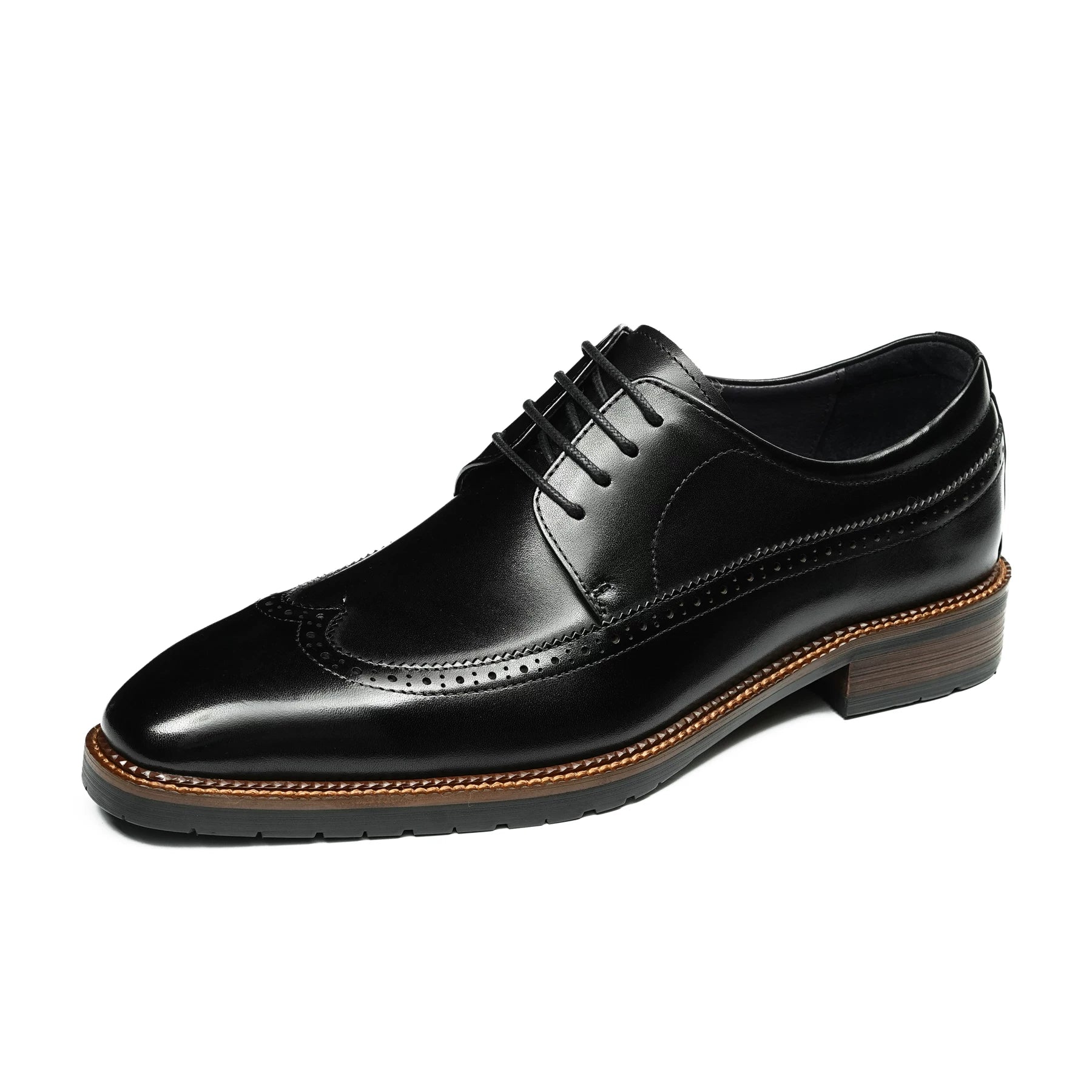 Men's Genuine Leather Derby Shoes, Business, Formal