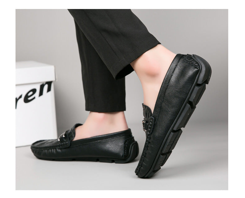 Tiktok viral croc-embossed loafers - effortless driving shoes, british casual style, genuine leather