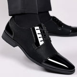 Men's leather shoes: new business formal, casual, spring/autumn breathable, british style, korean st