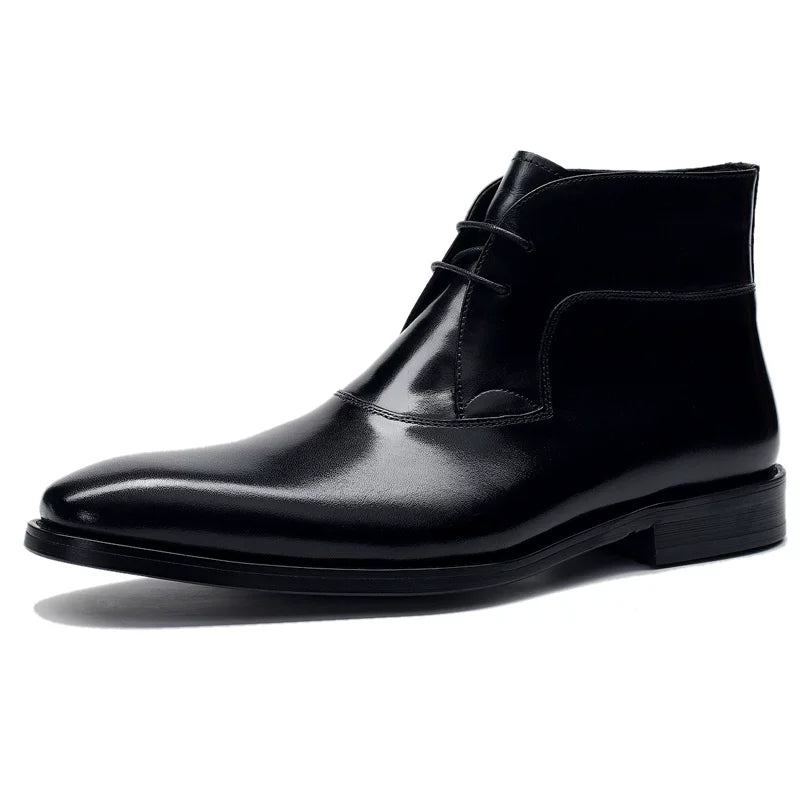 Men's Genuine Leather Martin Boots, British Style