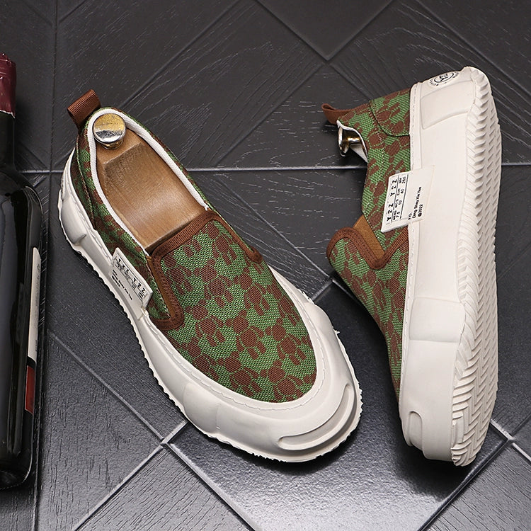 Loafers, men's fashion slip-ons, slip-ons, casual shoes, thick-sole, heightened, breathable, summer men's shoes, men's single shoes