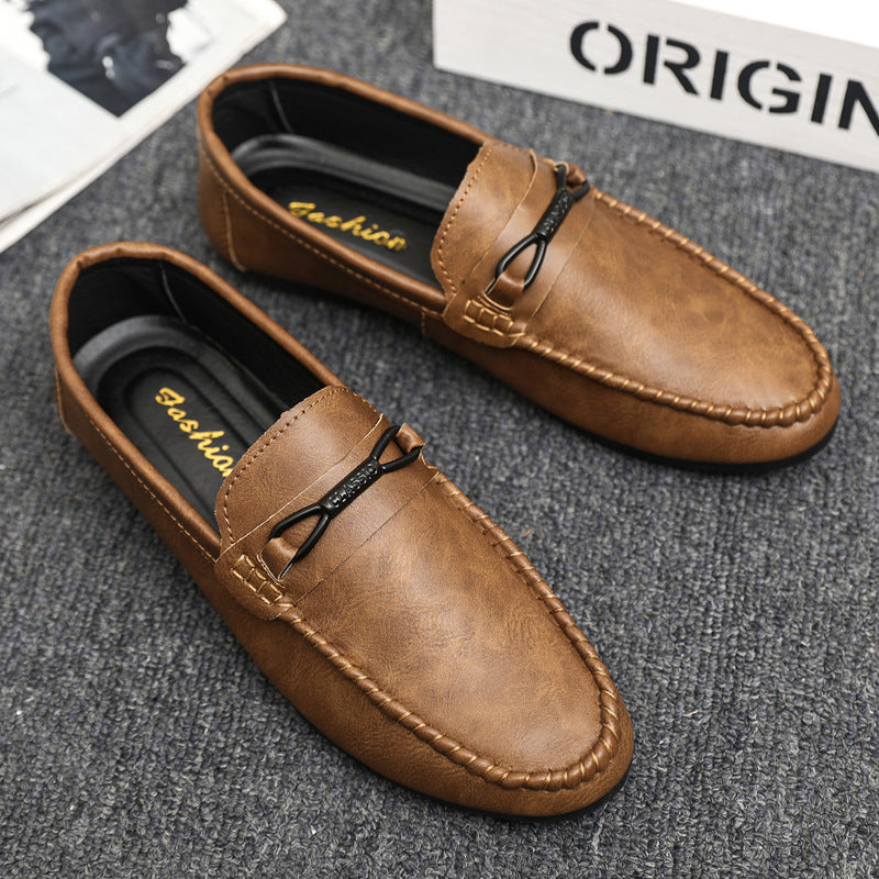 2024 summer new arrivals: men's korean style loafers - slip-on, breathable, soft-soled casual leathe 7