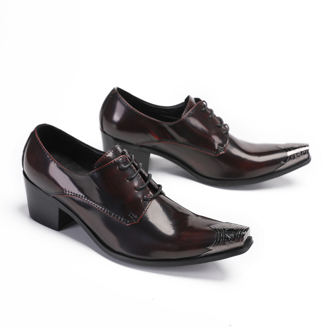 Men's Genuine Leather Loafers – Pointed Toe, British Style