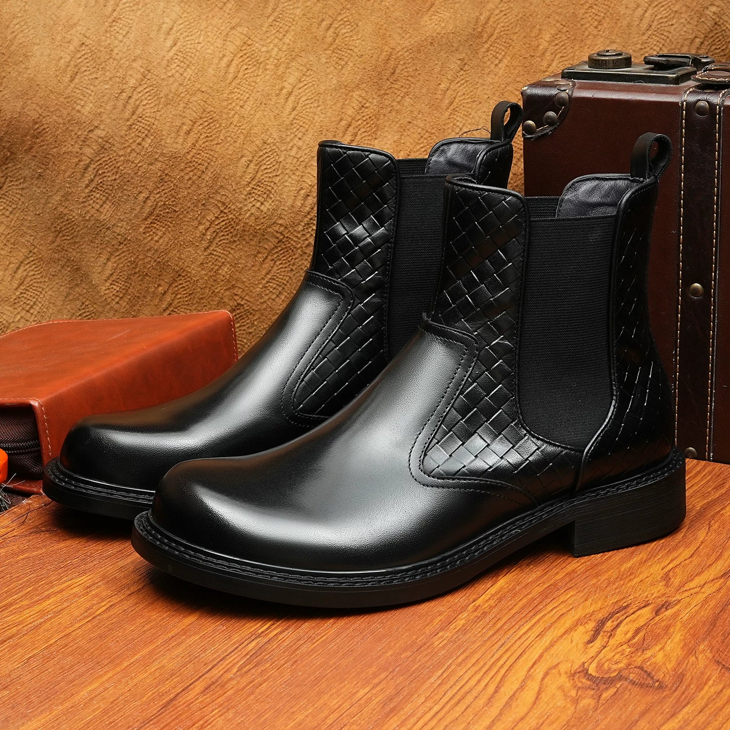 Men's Genuine Leather Martin Boots, British Style