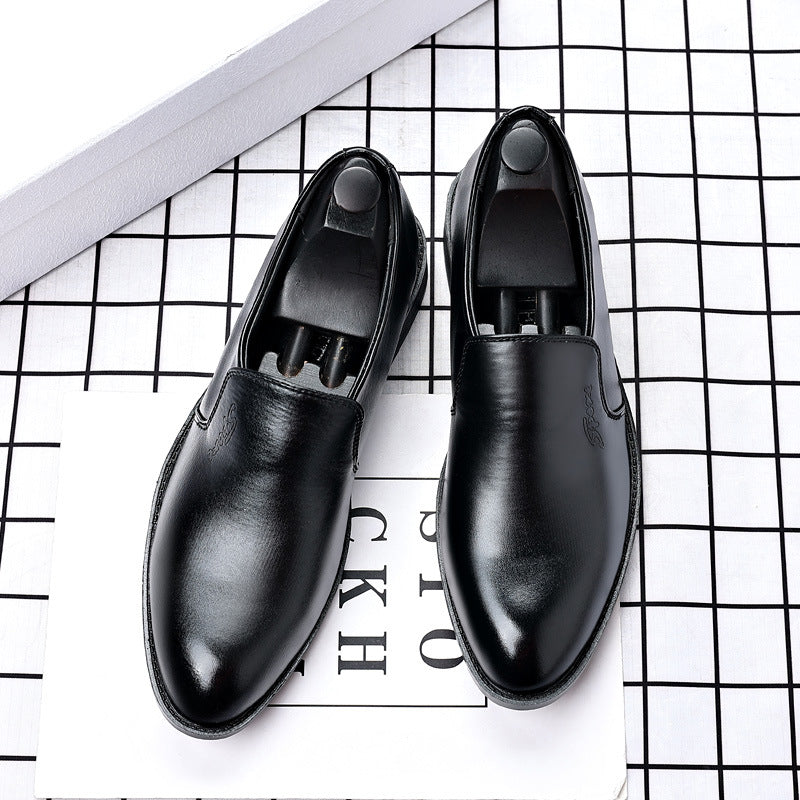 Men's Pointed Leather Dress Shoes - Height Increasing 2