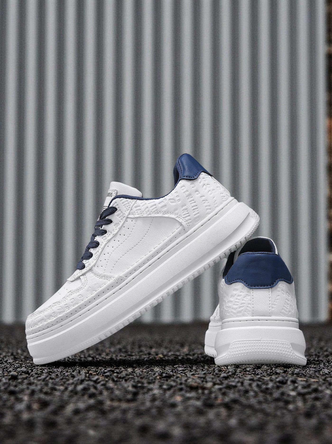 Men's 2026 new winter versatile trendy retro genuine leather white sneakers chunky sole height increasing athletic casual streetwear shoes 12