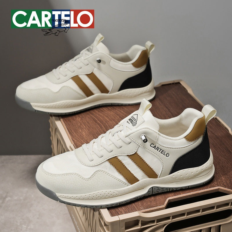 Men's shoes 2026 new spring retro versatile skate shoes ice silk breathable athletic casual agnès b. training dad shoes trendy sneakers