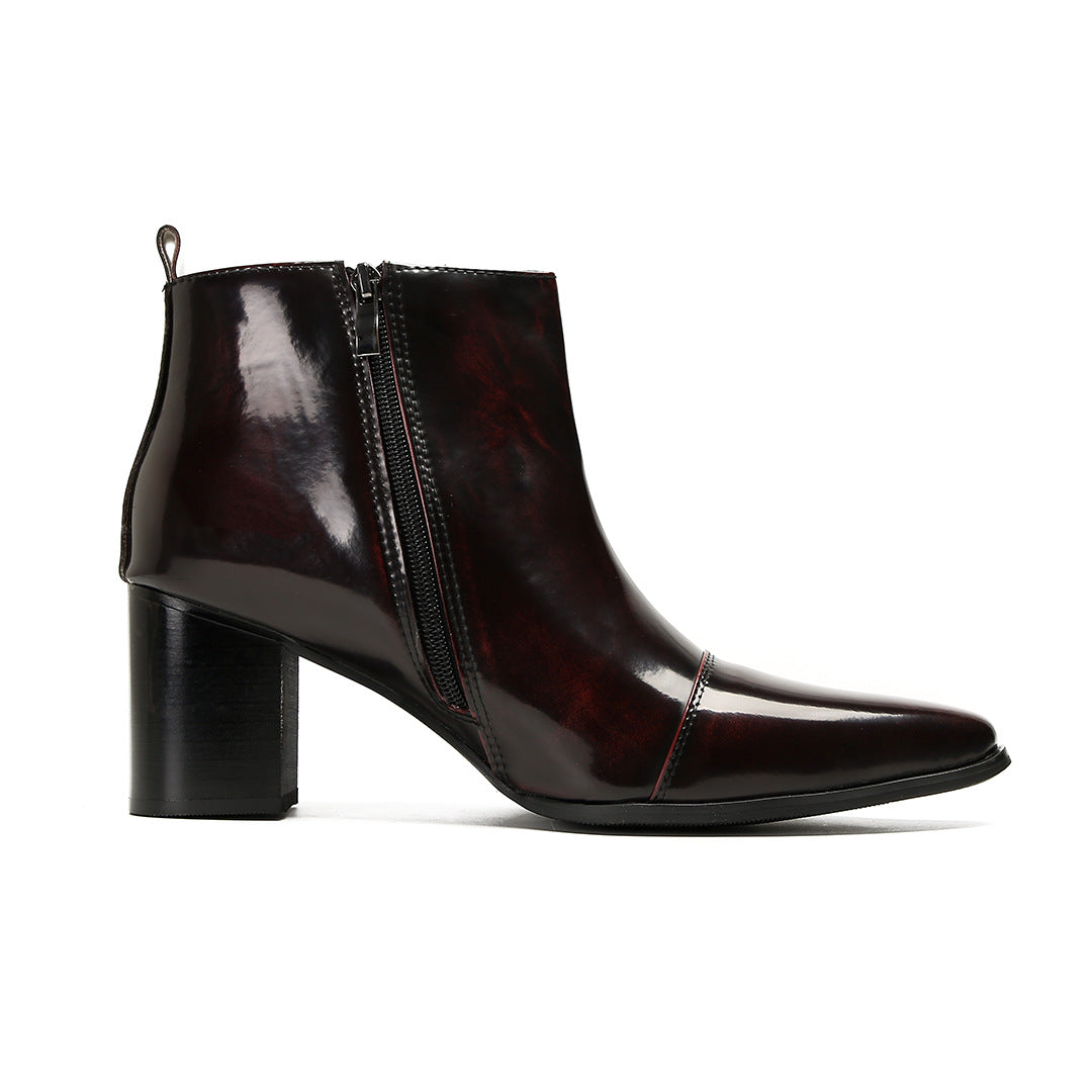 Men's Leather Martin Boots – Thick Sole