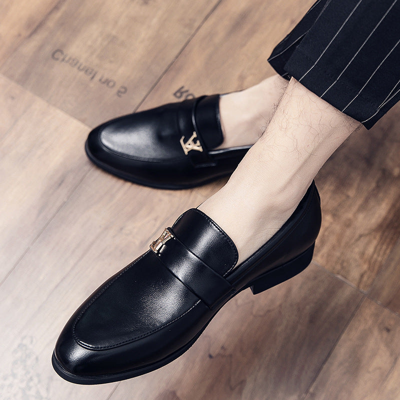 Men's Leather Formal Shoes, Retro, Business