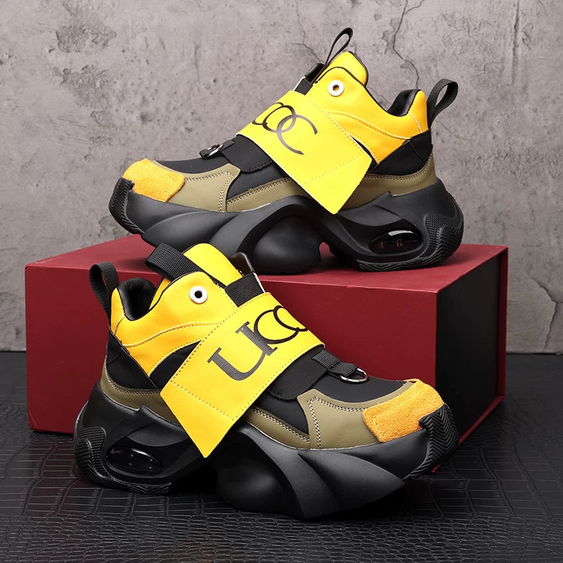 Men's Chunky Sneakers, Height Increasing, Thick Sole