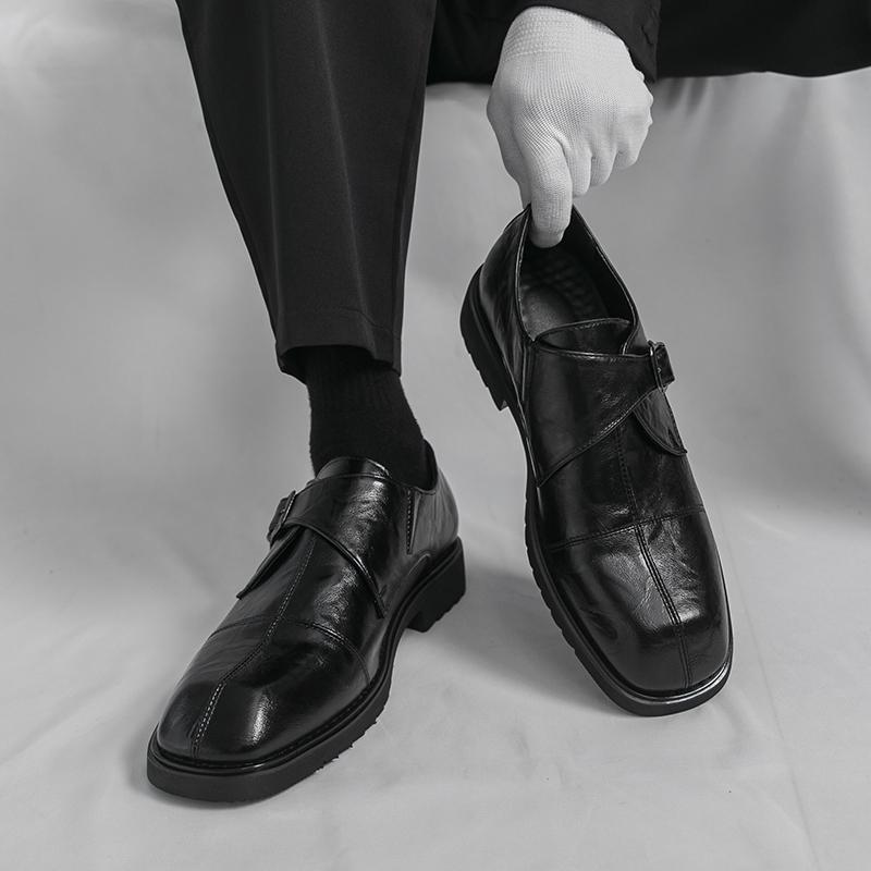 Men's casual leather shoes 2026 new large size export new men's british style loafers trendy men's 3
