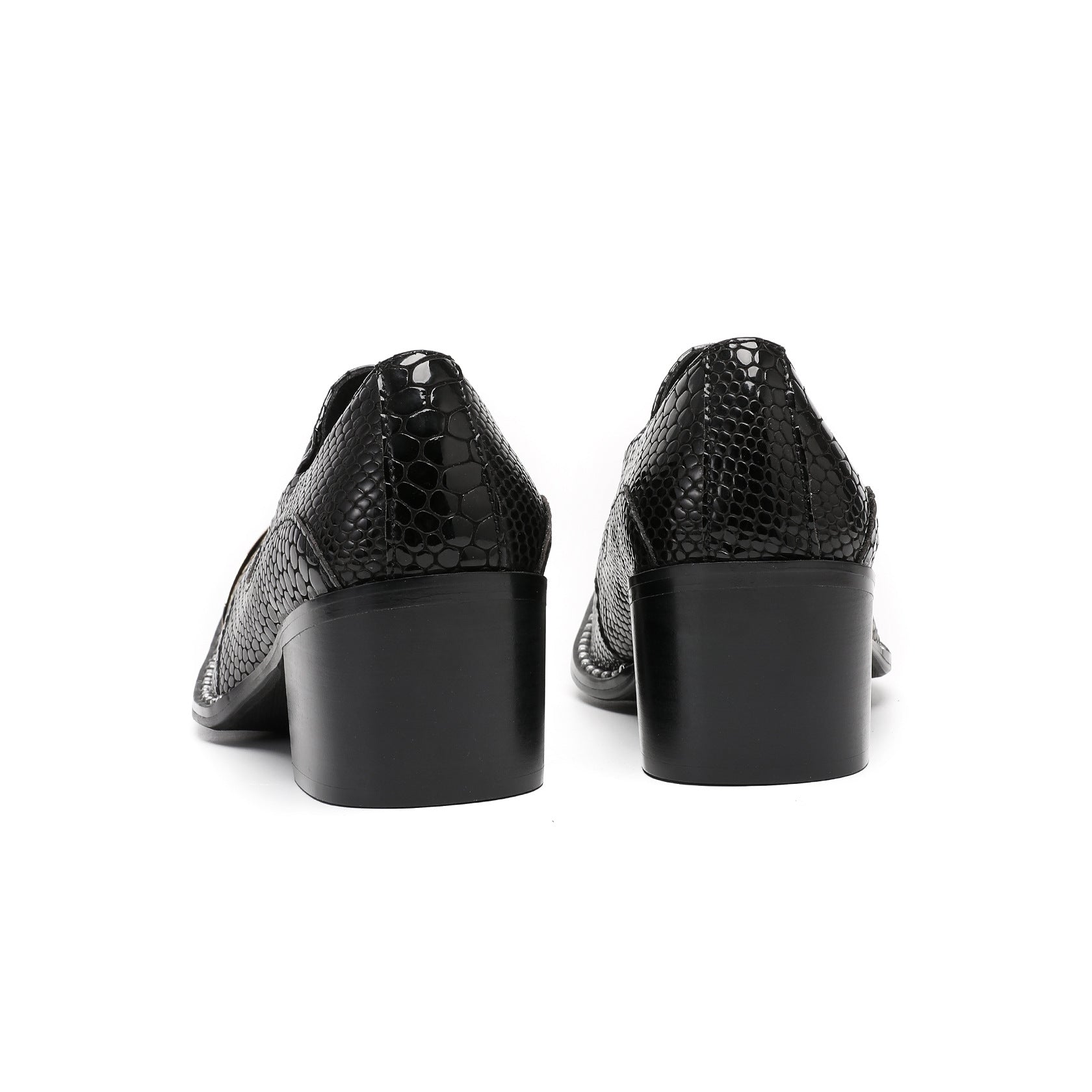 Men's Black Genuine Leather Shoes – Business, Wedding