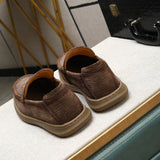 Elephant pattern single layer frosted cowhide beanie shoes 2026 spring and summer new arrivalplaid b