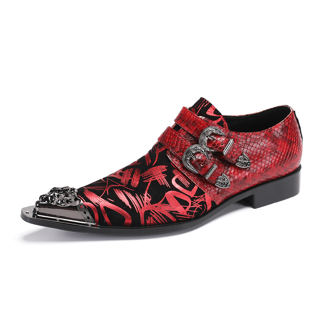 Men's Leather Dress Shoes – Pointed Toe, Lace-Up