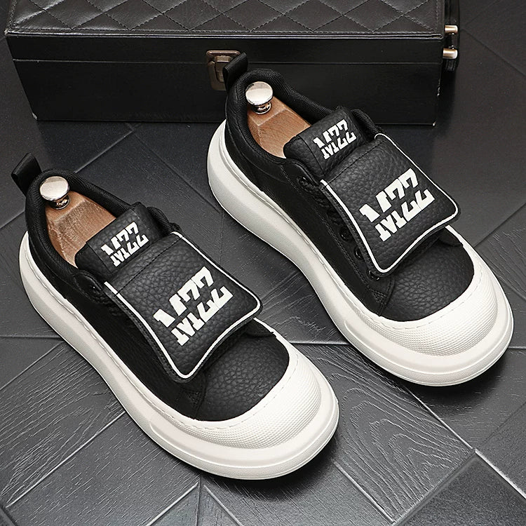 Men's Platform Low-Top Trendy Skate Shoes