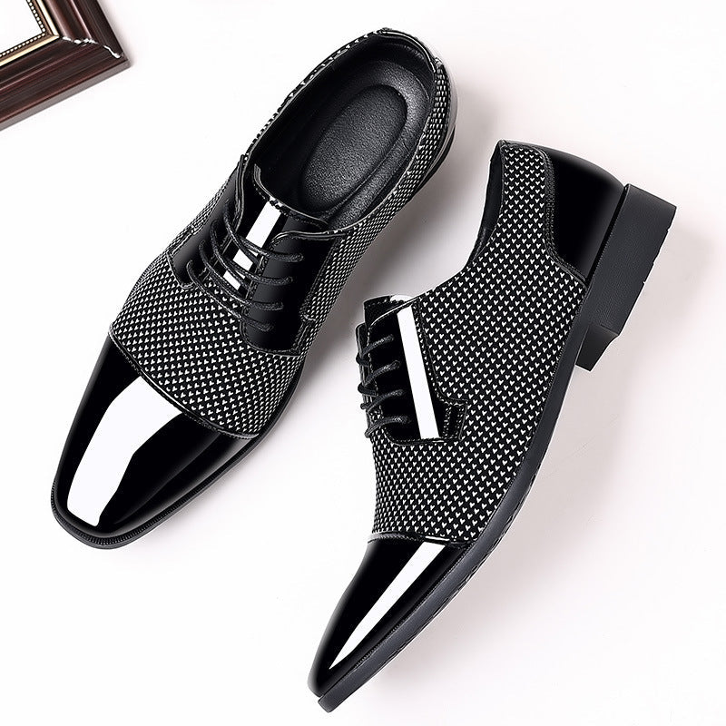 Men's leather shoes: new business formal, casual, spring/autumn breathable, british style, korean st 7