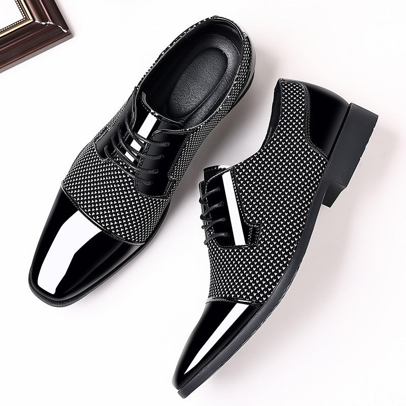 Men's leather shoes: new business formal, casual, spring/autumn breathable, british style, korean st