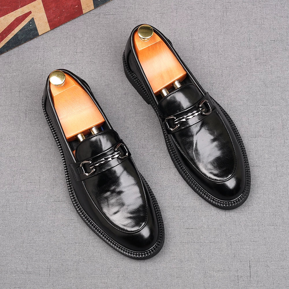 Men's Loafers, Pointed Toe, Slip-On
