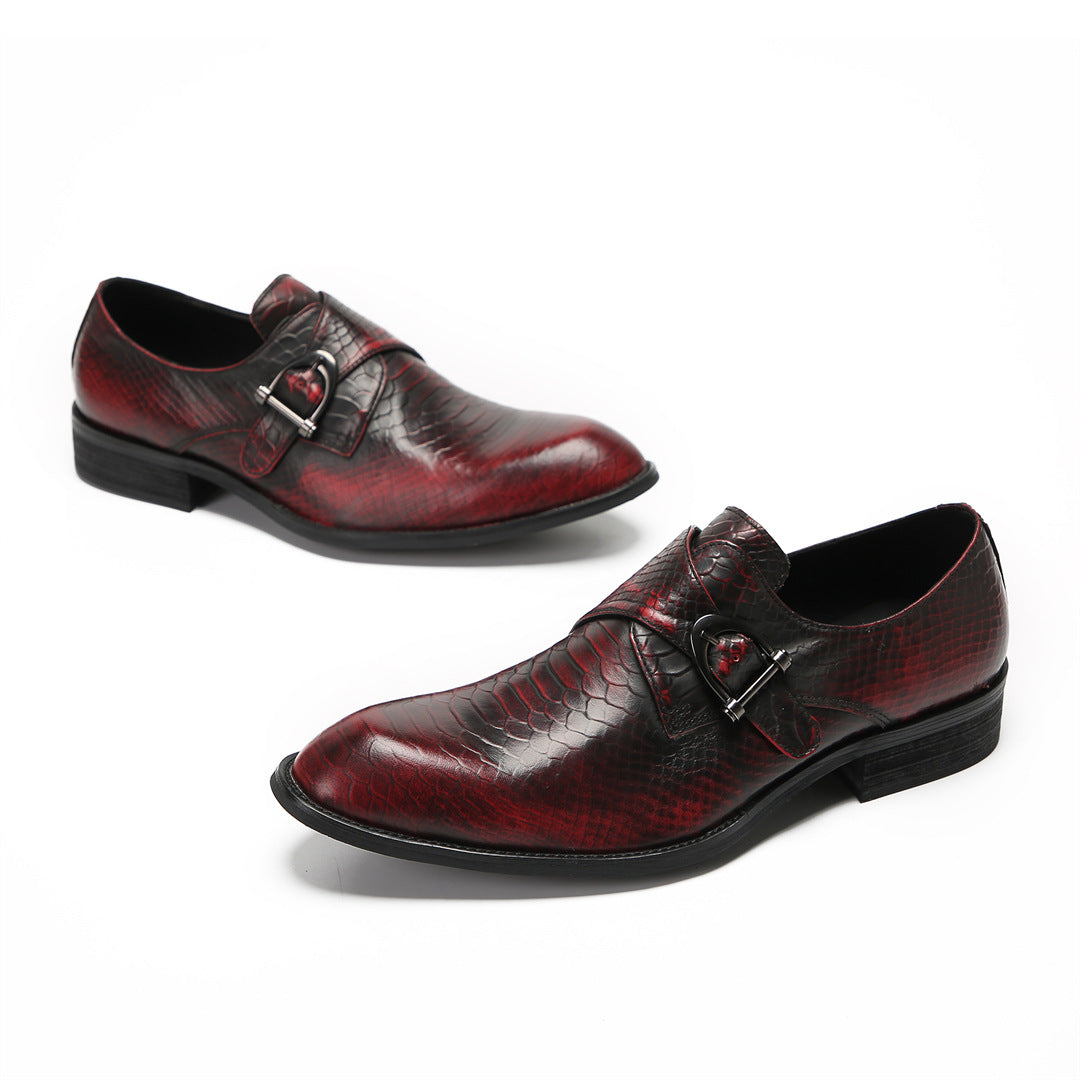 British business dress leather shoes men's wedding groom shoes cowhide pointed Oxford summer breathable handmade men's shoes trend