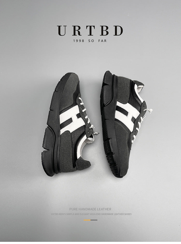 European station guangzhou genuine leather argan shoes men's trendy casual shoes imported high-end men's authentic cowhide leather shoes