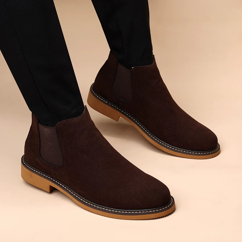 Men's Suede Martin Boots, British Style, Business