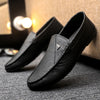 Lazy comfortable one-pedal loafers non-slip men's shoes British spring dress single shoes Wenzhou leather shoes business breathable