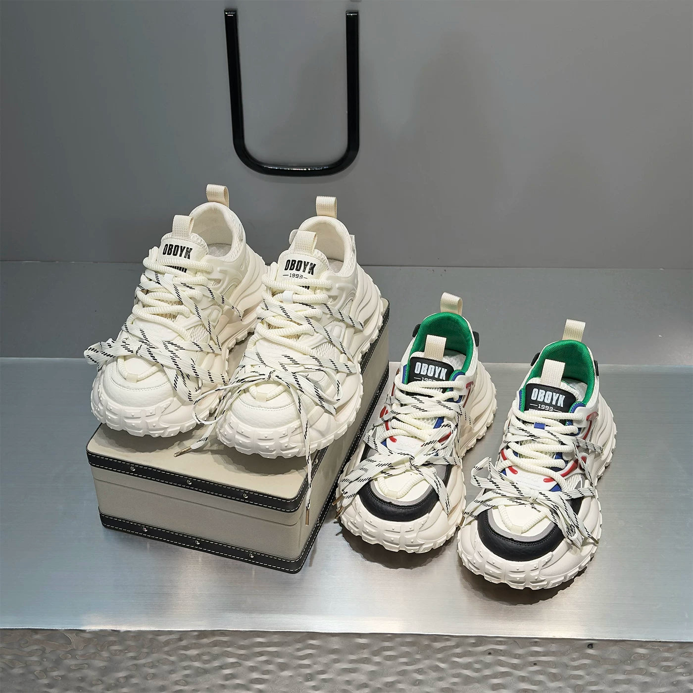 Men's Platform Height-Increasing Breathable Dad Sneakers Athletic Casual 2026 Summer New