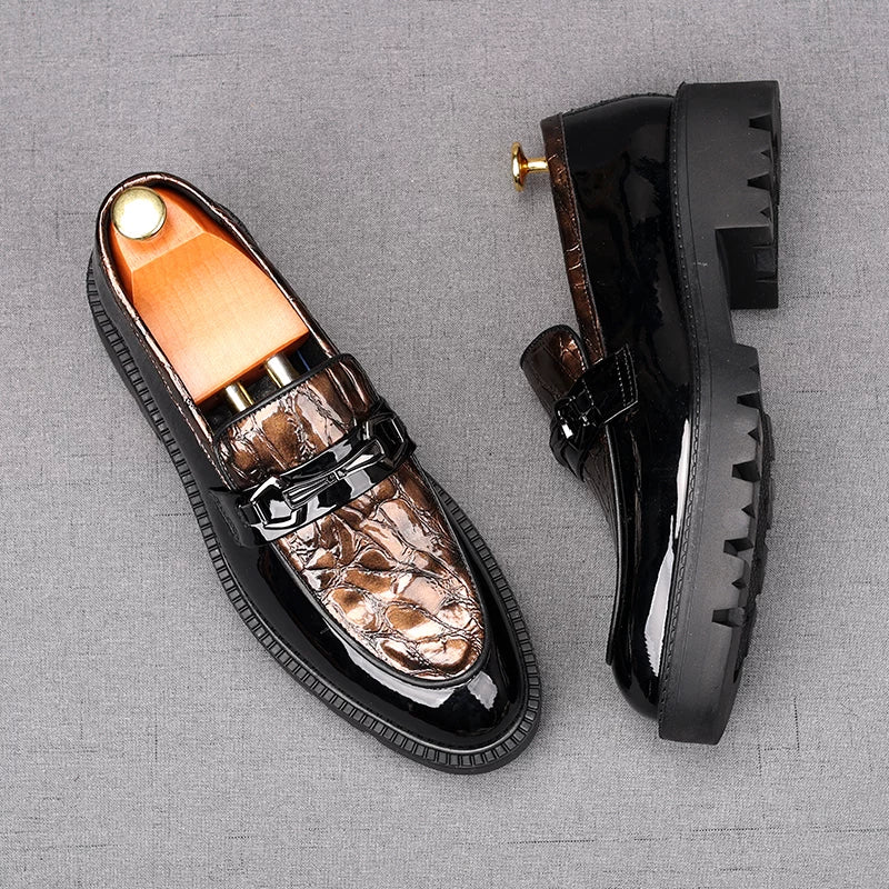 Men's Loafers, Height Increasing, Thick Sole