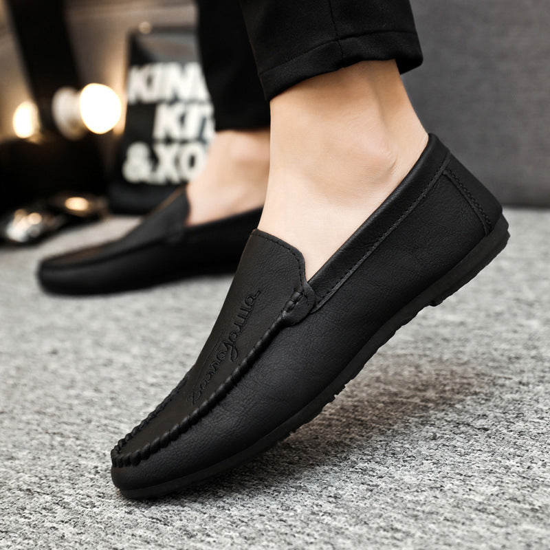 Summernew arrival men's loafers 2024 driving casual leather shoes soft bottom slip-on men's trendy s