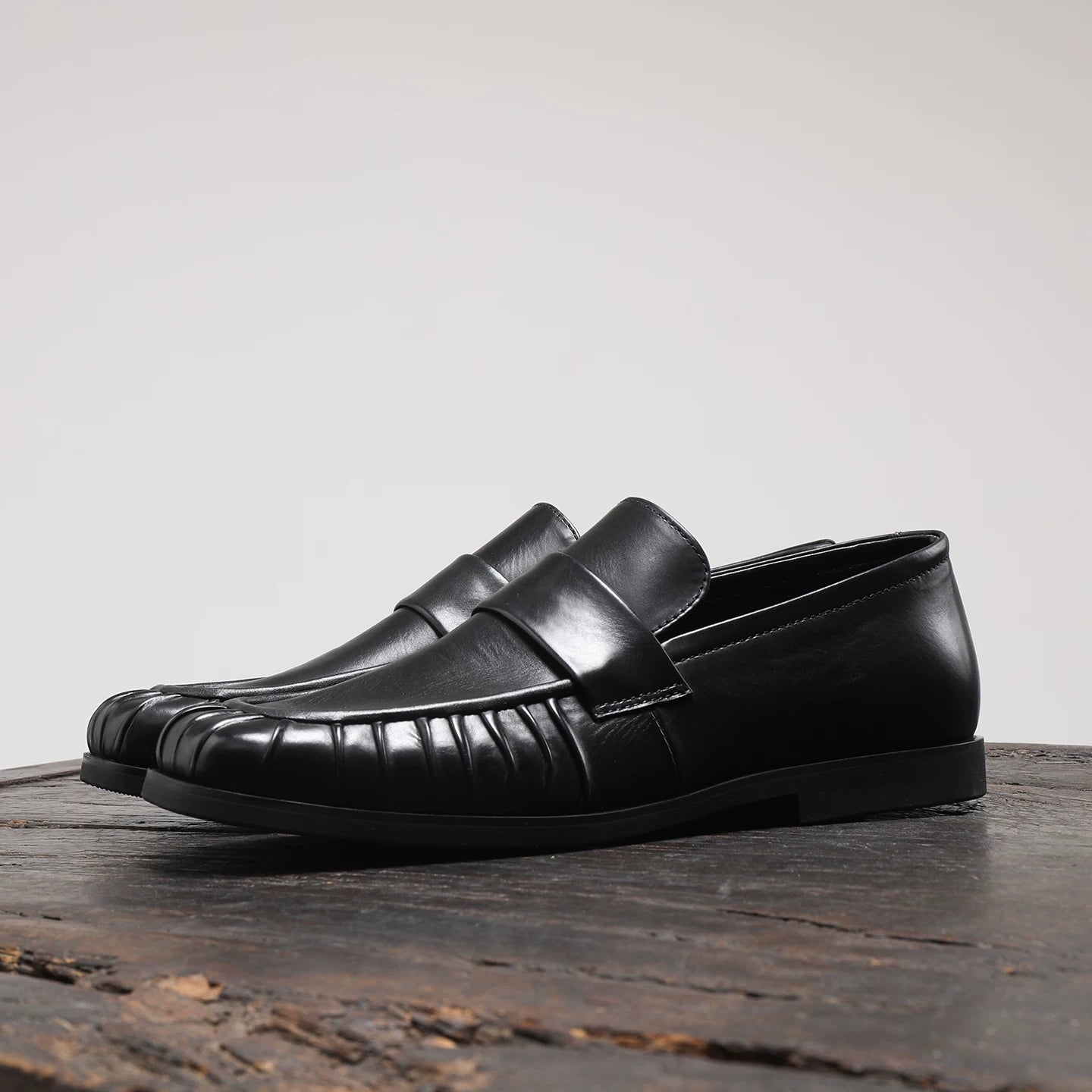 Men's Genuine Leather Loafers, Breathable, Slip-On