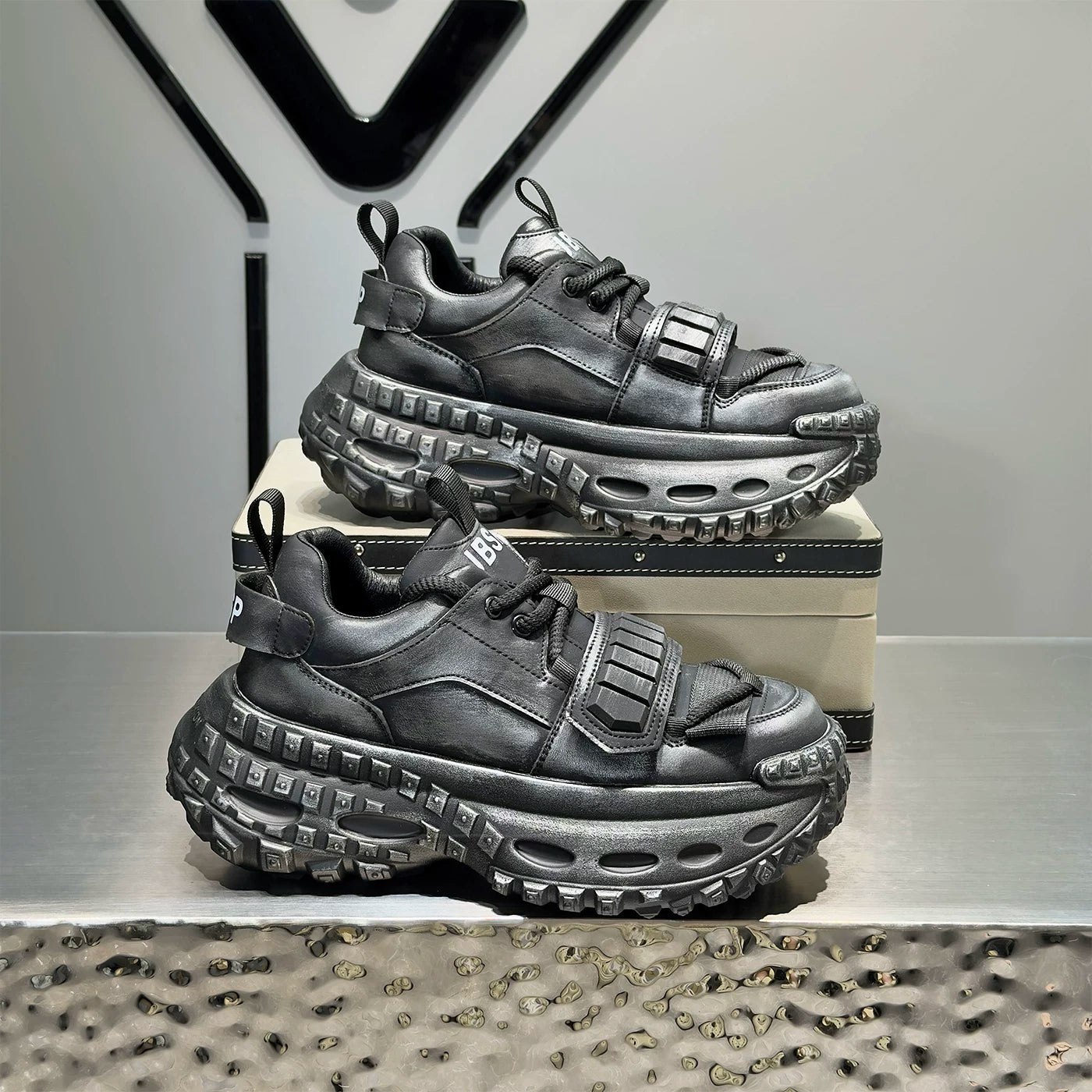 Men's Height-Increasing Platform Trendy Chunky Dad Sneakers