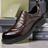 Mencasual leather shoes best selling tie back round toe thick sole big toe brown fashion british eas