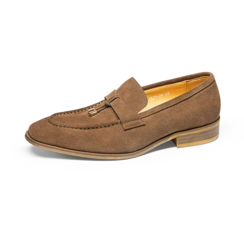 Men's Genuine Leather Loafers, Breathable, Slip-On