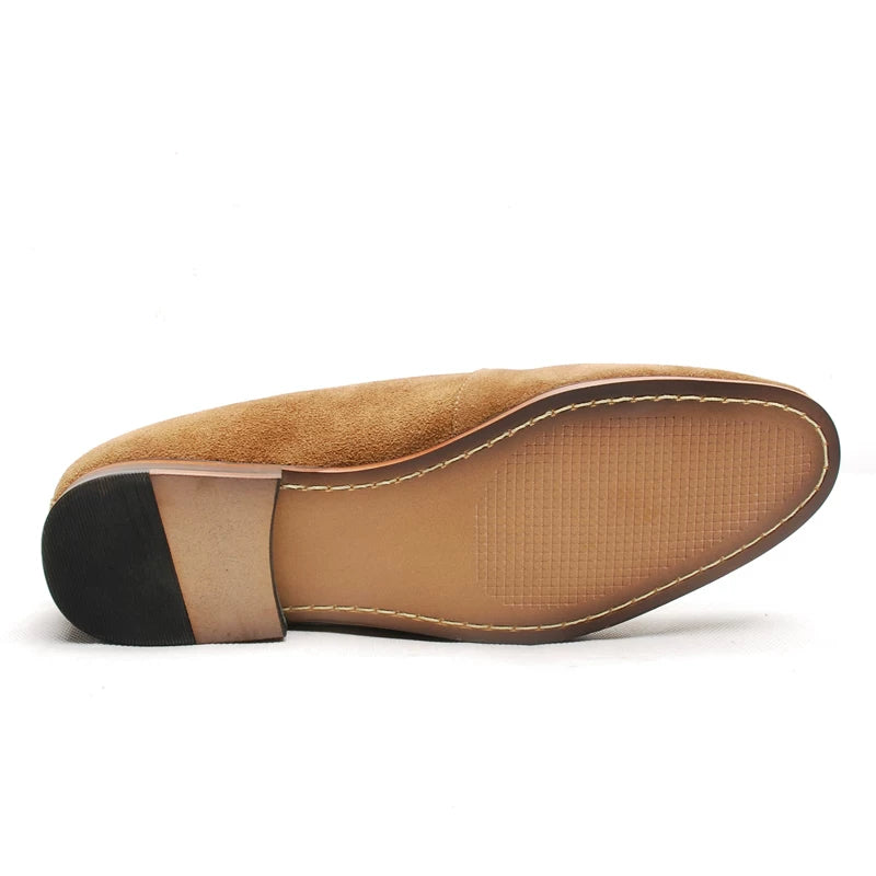 Men's Suede Loafers, Breathable, Slip-On