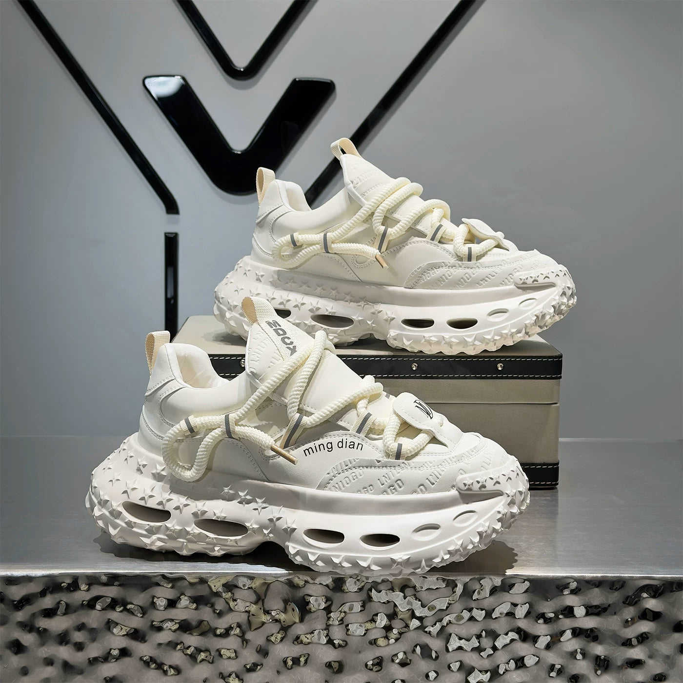 Men's Height-Increasing Platform Trendy Chunky Dad Sneakers 2026 Summer New