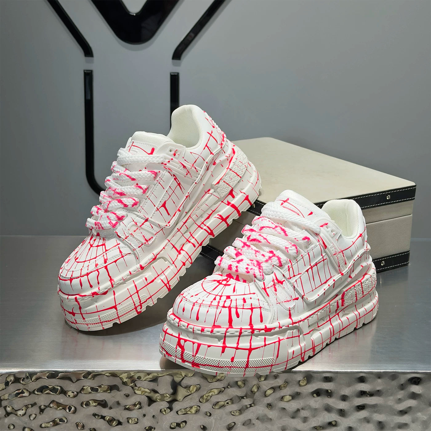 Men's Height-Increasing Platform Puffy Sneakers 2026 New