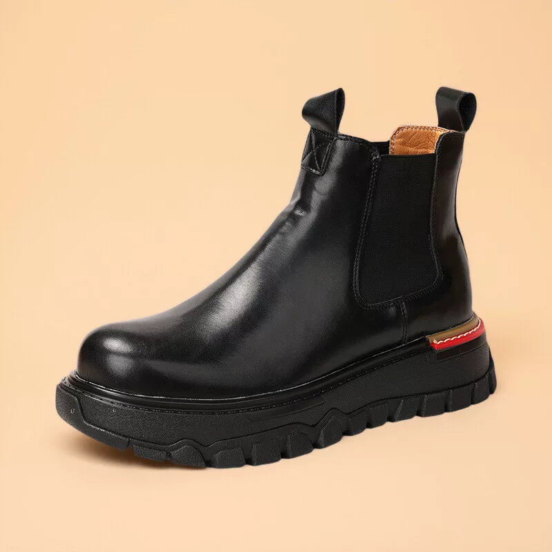 Men's Martin Boots, Height Increasing, Thick Sole