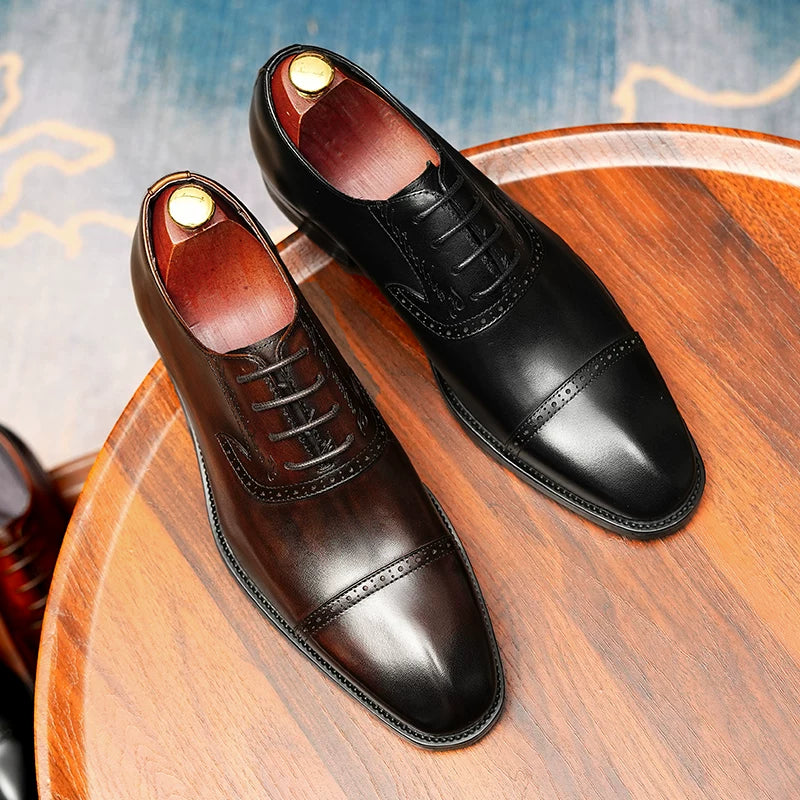 Men's Genuine Leather Leather Shoes, Business, Formal