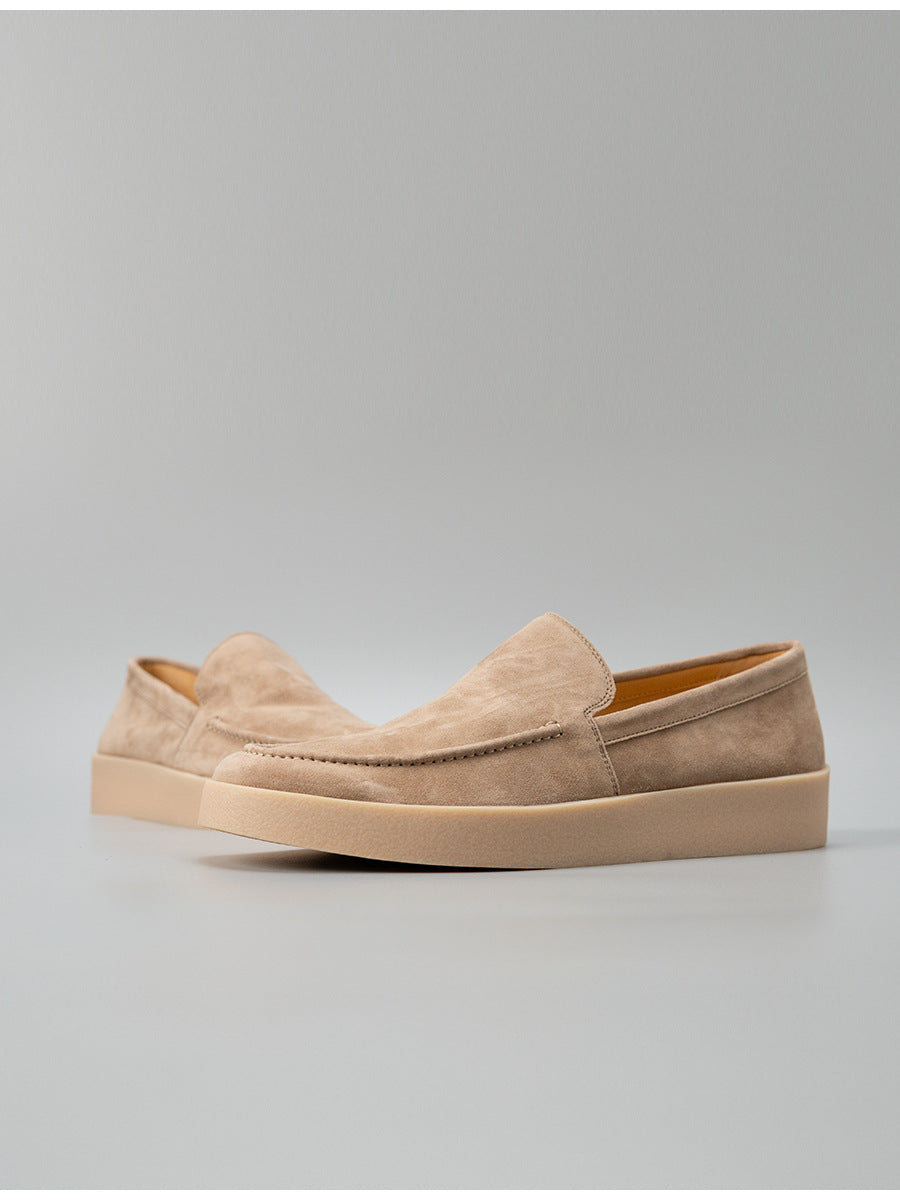6509a-1 premium velvet loafers - cashmere slip-ons for men - handmade trendy shoes - business casual versatile leather shoes